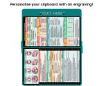 WhiteCoat Clipboard® - Teal OB Ultrasonography Edition